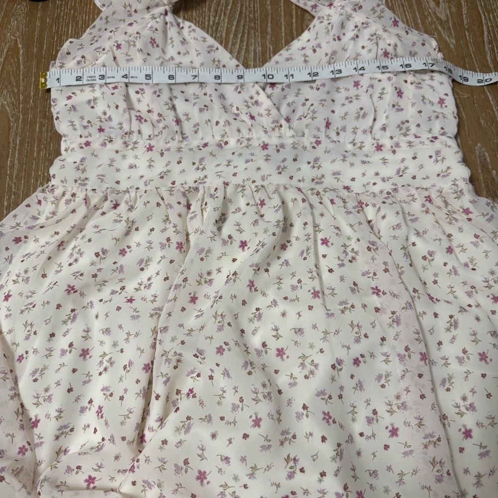 Altar’d State Halley Floral Mini Dress Women’s XL Peasant Babydoll Cottage-core - Picture 11 of 14